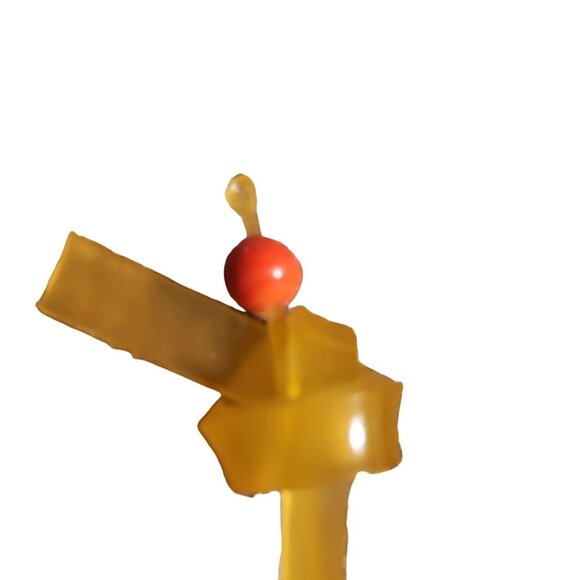 2 Rare Antique Japanese Konsashi Floral Hair Clip With Dangling Leaf Design & Ma - Picture 11 of 12